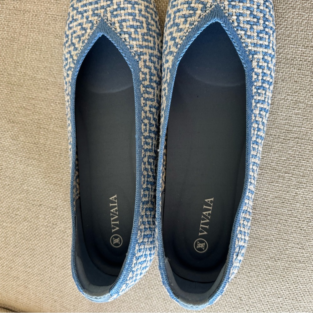 Vivaia Square toe flats Margot Sz.39.5 8.5/9 - Picture 7 of 9